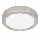 Surface-mounted Light Steel Satin Nickel / Plastic White - FUEVA 5