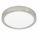 Surface-mounted Light Steel Satin Nickel / Plastic White - FUEVA 5