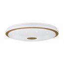 Ceiling Light Steel, Wood White, Brown / Plastic White - LANCIANO 1