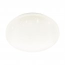 Wall / Ceiling Light Steel White / Plastic With Crystal Effect White - FRANIA-S