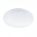 Ceiling Light Steel White / Plastic With Crystal Effect White - TOTARI-Z