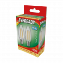 Eveready LED Filament Candle B15 (SBC) 470lm 4W 2,700K (Warm White), Box Of 2