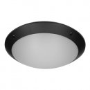 12W ABS+PC Body Circular Bulkhead Outdoor Fitting Black IP66