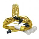 25Mtr Festoon Set 10" Holder + Guard + 60ES C/w Lamp