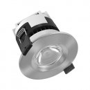 6W Integrated Fire Rated Downlight - Satin Chrome (550Lm)