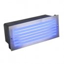 Brick Lite Diecast Aluminium IP54 Blue LED Exact Brick Size