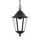 60W ES Ceiling Light Lantern BLK IP44