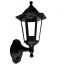 60W ES M/S Lantern Wall Mounted BLK IP44