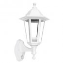 60W ES Lantern With PIR White IP44