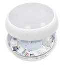 LED Luna Circular Bulkhead With Motion Sensor & CCT3 - 16W - IP54