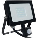 Atlas Mini 2 LED Floodlight/PIR IP65 Black 20W 1350lm