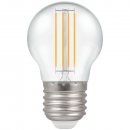 LED Filament Round 4W ES-E27 Clear Warm White