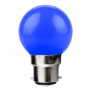 Colour Golf 1W Coloured LED Golf Ball Lamp, B22, Blue