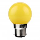 Colour Golf 1W Coloured LED Golf Ball Lamp, B22, Yellow