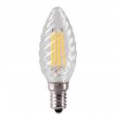 4W Twisted Candle Traditional Glass Light Bulb With LED Filament