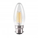 4W Candle, Traditional Glass Light Bulb With LED Filament