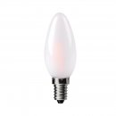 4W Frosted Traditional Glass Light Bulb With LED Filament