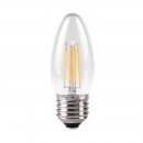 4W Candle, Traditional Glass Light Bulb With LED Filament