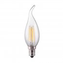 4W Bent-tip Candle, Traditional Glass Light Bulb With LED Filament