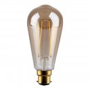 4W ST64 Decorative LED Filament Lamp With Gold Antique Coating