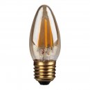 4W Candle, Decorative LED Filament Lamp With Gold Antique Coating