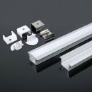 VT-8115 MOUNTING KIT WITH DIFFUSER FOR LED STRIP 2000x24.5x12.2mm-SILVER HOUSING