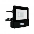 VT-118S-1 10W PIR SENSOR FLOODLIGHT WITH SAMSUNG CHIP & CABLE(1M) COLORCODE:4000K BLACK BODY