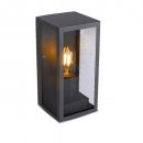 VT-837 WALL LAMP(1*E27) MATT BLACK-CLEAR GLASS