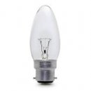 25w Incandescent Candle Bulb Clear BC-B22