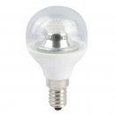 4W LED 45mm Dimmable Round Ball Clear - SES, 4000K