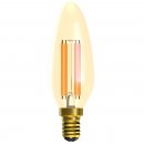 4W LED Vintage Candle - SES, Amber, 2000K