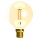 4W LED Vintage Globe - BC, Amber, 2000K