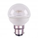 4W LED 45mm Round Ball Clear - BC, 2700K