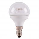 4W LED 45mm Round Ball Clear - SES, 2700K