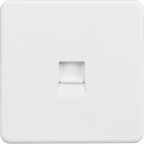 Screwless Telephone Master Socket - Matt White