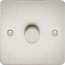 Flat Plate 1G 2 way 10-200W (5-150W LED) trailing edge dimmer - Pearl