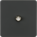 Screwless 1G SAT TV Outlet (Non-Isolated) - Anthracite