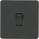 Screwless 10AX 1G 2-Way Switch - Anthracite