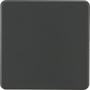 Screwless 1G Blanking Plate - Anthracite