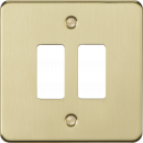 2G grid faceplate - brushed brass