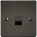 Flat Plate Telephone master socket - gunmetal