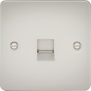 Flat Plate Telephone extension socket - pearl