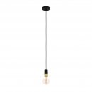 Pendant Light Steel Black, Brass - CALARI