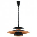 Pendant Light Plastic, Steel Black / Steel Black, Copper - BRENDA