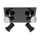 Spot Steel Black, Chrome / Glass Clear - TAMARA 1