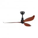 Ceiling Fan Steel Black Matt / Plastic Brown - LAGOS 52