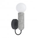 Wall Light Steel Anthracite / Terrazzo Grey - GIACONECCHIA