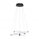 Pendant Light Steel Black / Plastic White, Black - BANDERILLAS