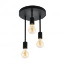 Ceiling Light Steel Black - WILMCOTE