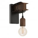 Wall Light Steel Black, Brown - TOWNSHEND 4